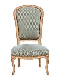 A Louis XV Style Painted Chauffeuse