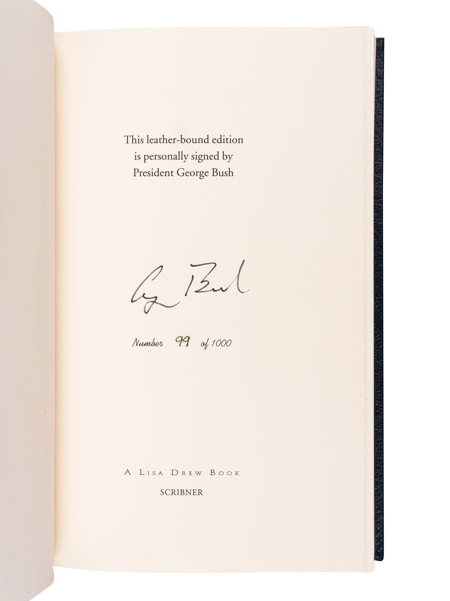 BUSH, George Herbert Walker (1924-2018). All the Best. New York: Scribner, 1999.