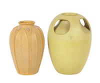 Two The Arts & Clay Company Pottery Vases