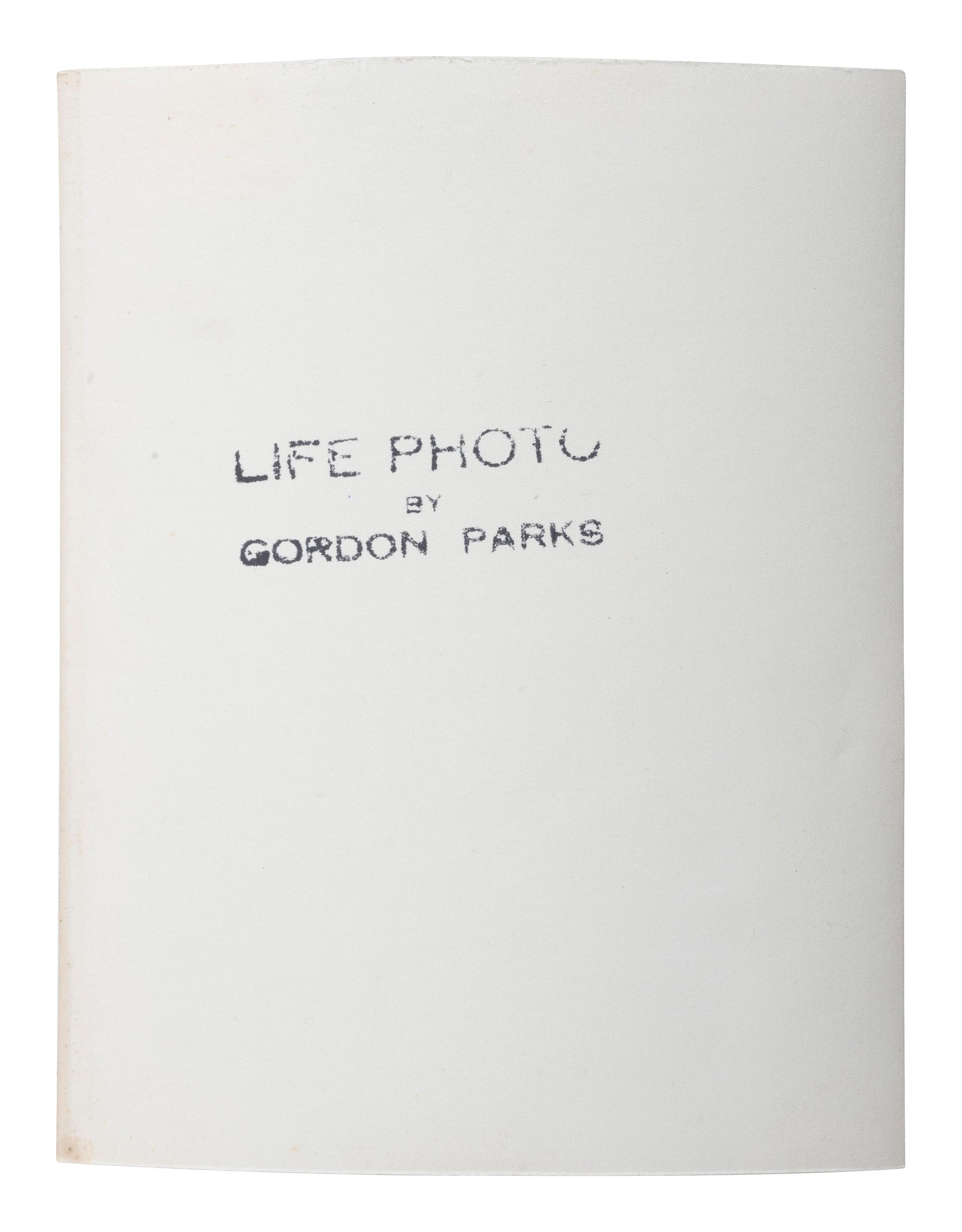 [PHOTOGRAPHY]. PARKS, Gordon (1912-2006), photographer. Untitled (Portrait of an unidentified African American man). Ca 1950.
