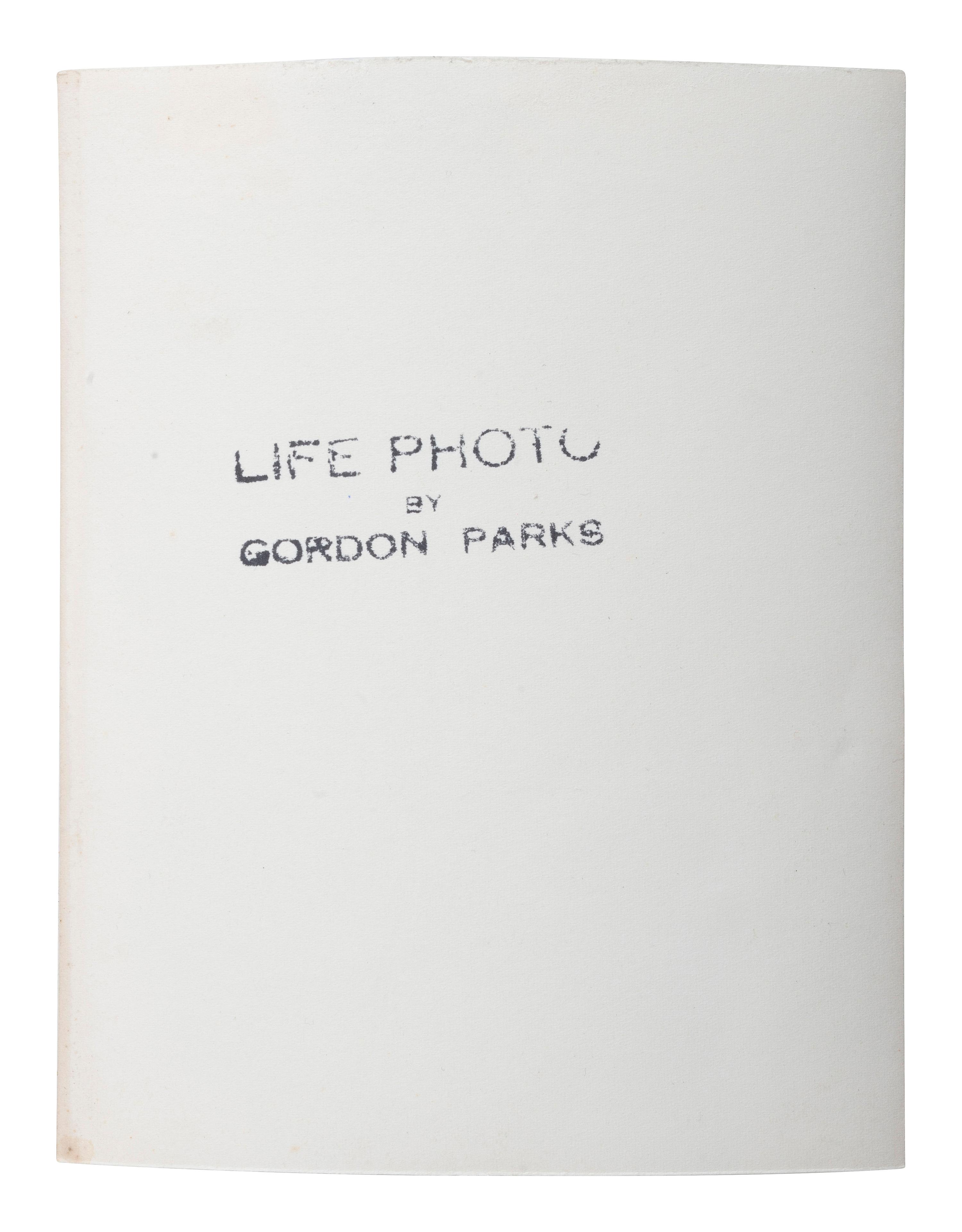 [PHOTOGRAPHY]. PARKS, Gordon (1912-2006), photographer. Untitled (Portrait of an unidentified African American man). Ca 1950.