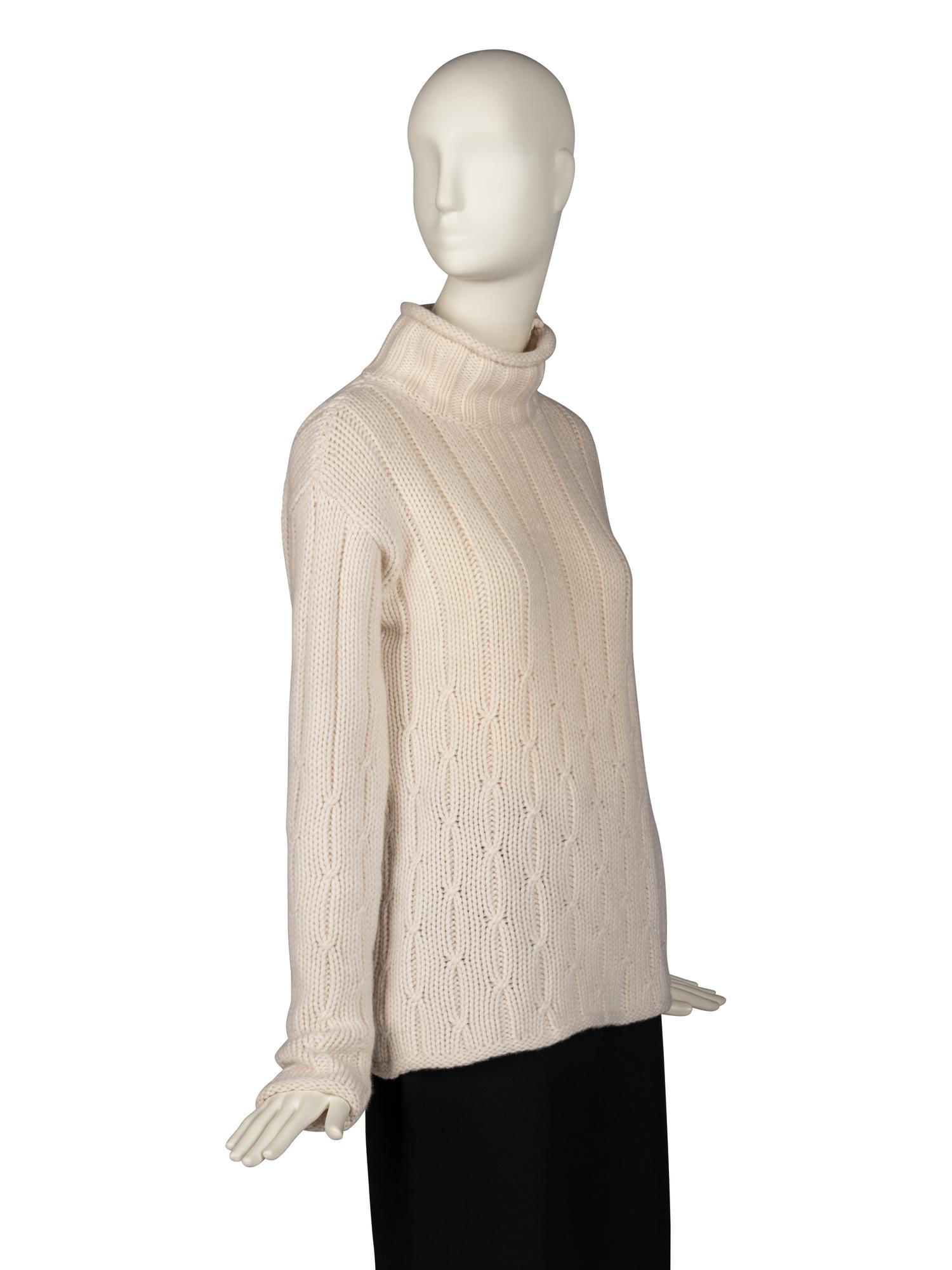 Loro Piana Cashmere Sweater and Shearling Bag