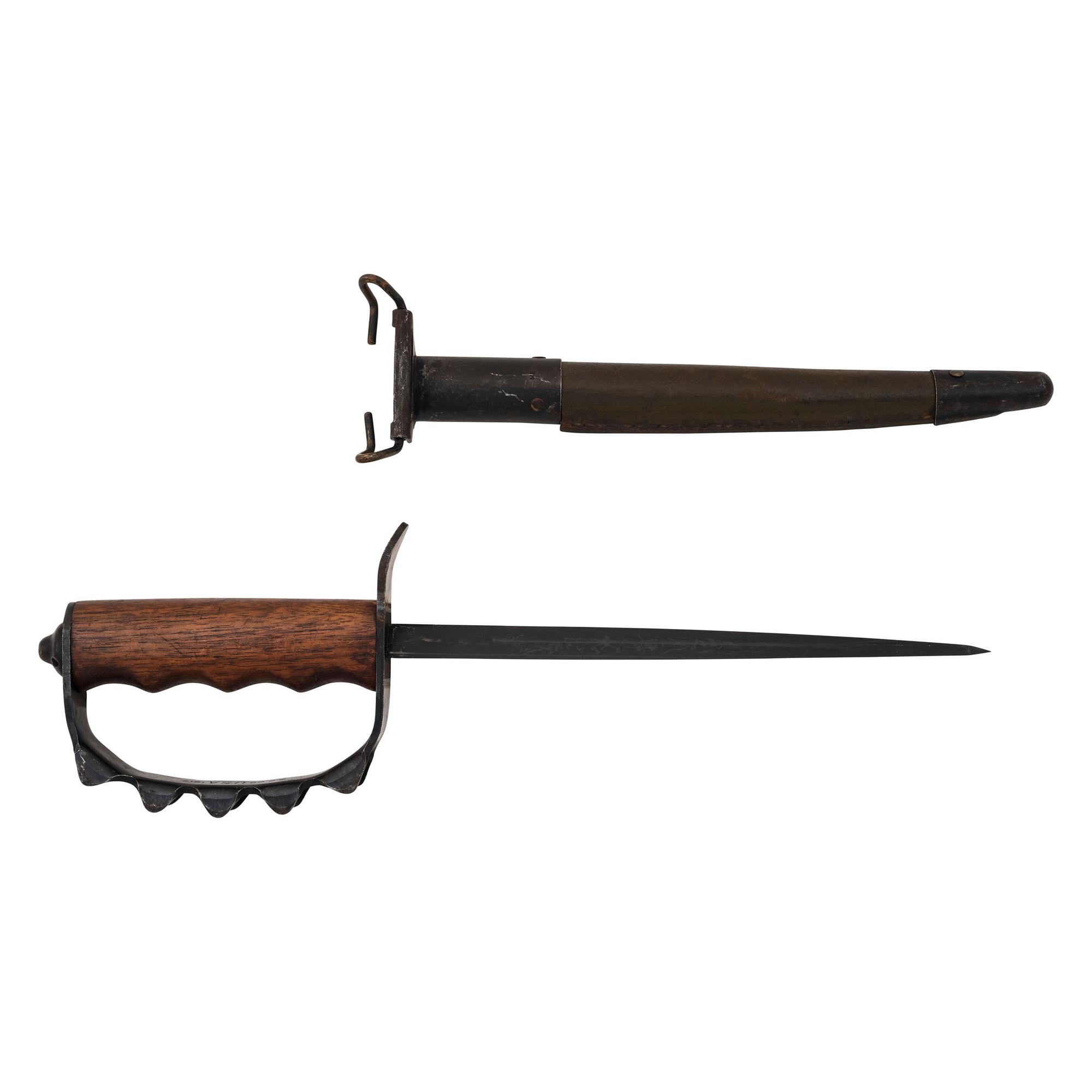 U.S. Model 1917 Trench Knife with Scabbard by American Cutlery Company