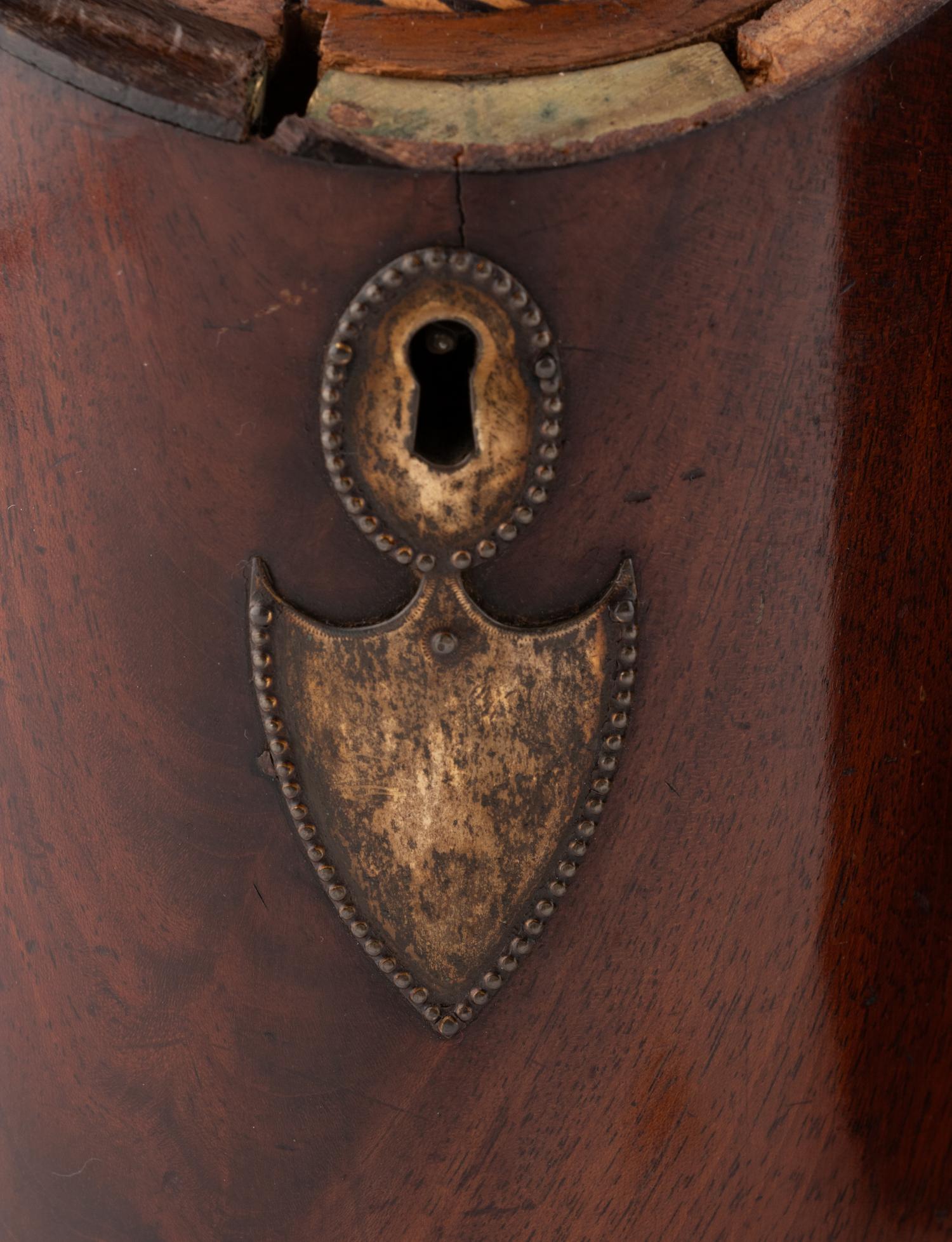 Two George III Mahogany Knife Boxes