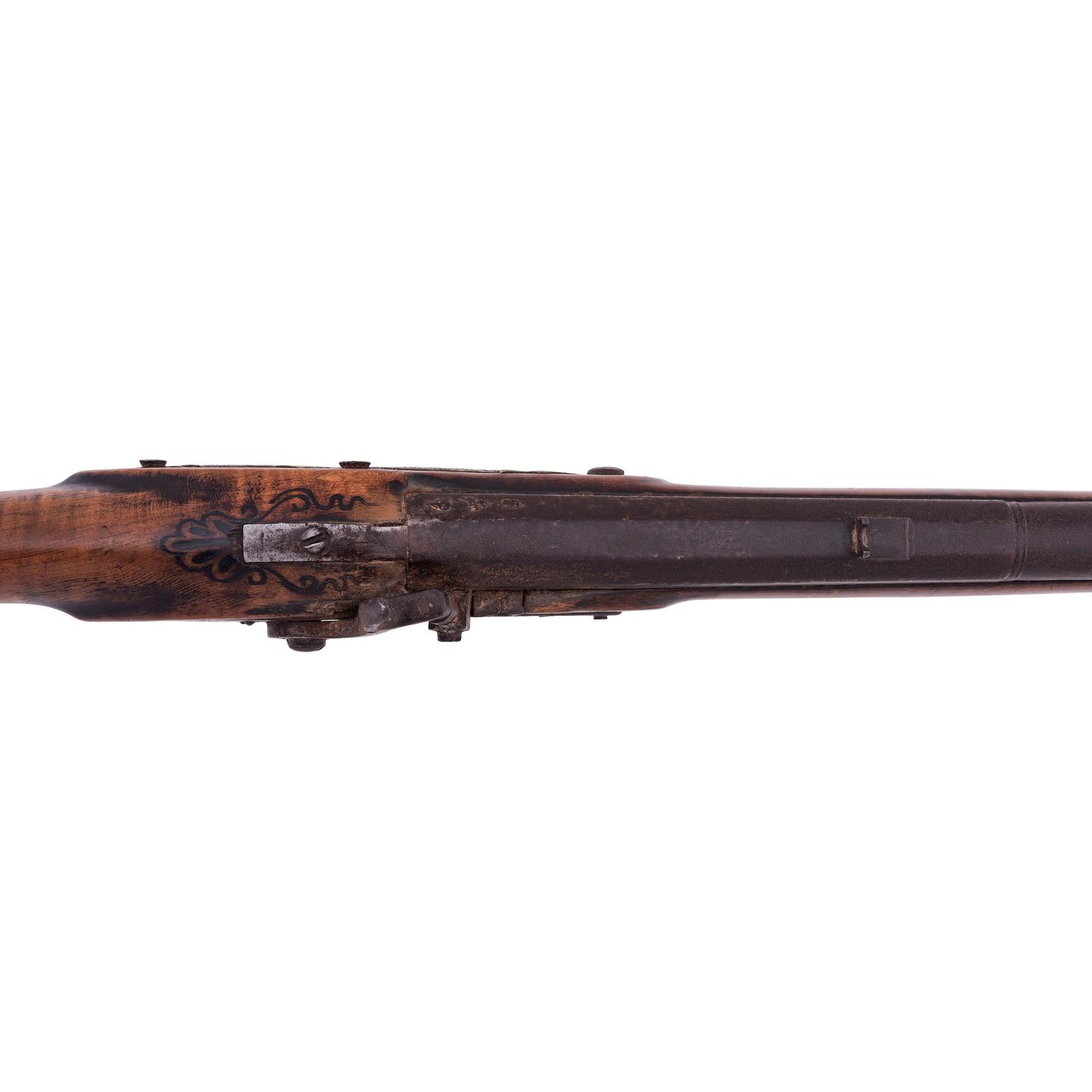 Period Restocked and Percussion Altered Trade Gun by Robert Wheeler