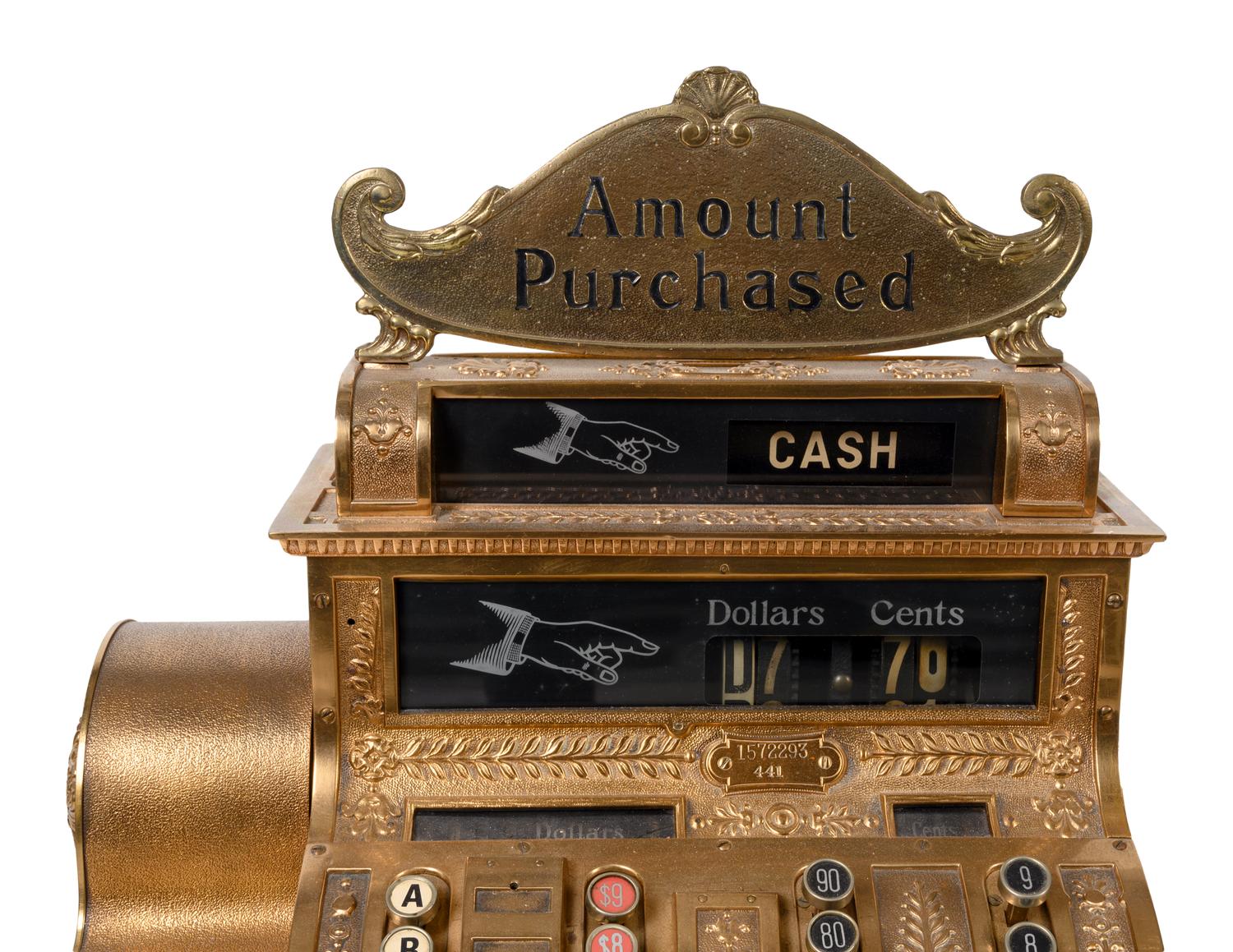 A National Brass Cash Register, Model No. 441