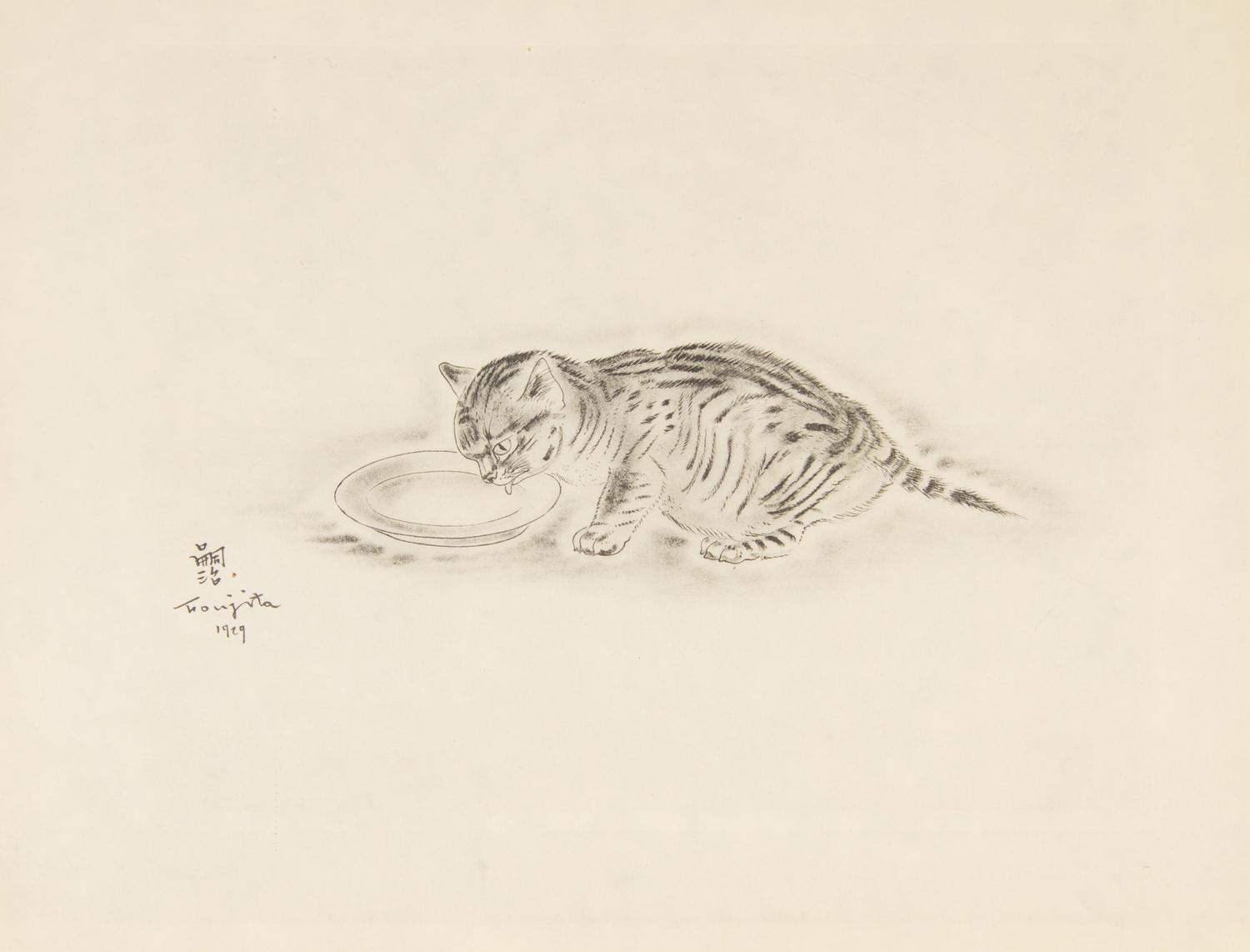 FOUJITA, TSUGOUHARA. 20 etchings from A Book of Cats. New York, 1930. One signed in pencil.