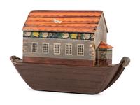 A Large Noah’s Ark with Lift-Off Cover and Large Number of Paired Animals