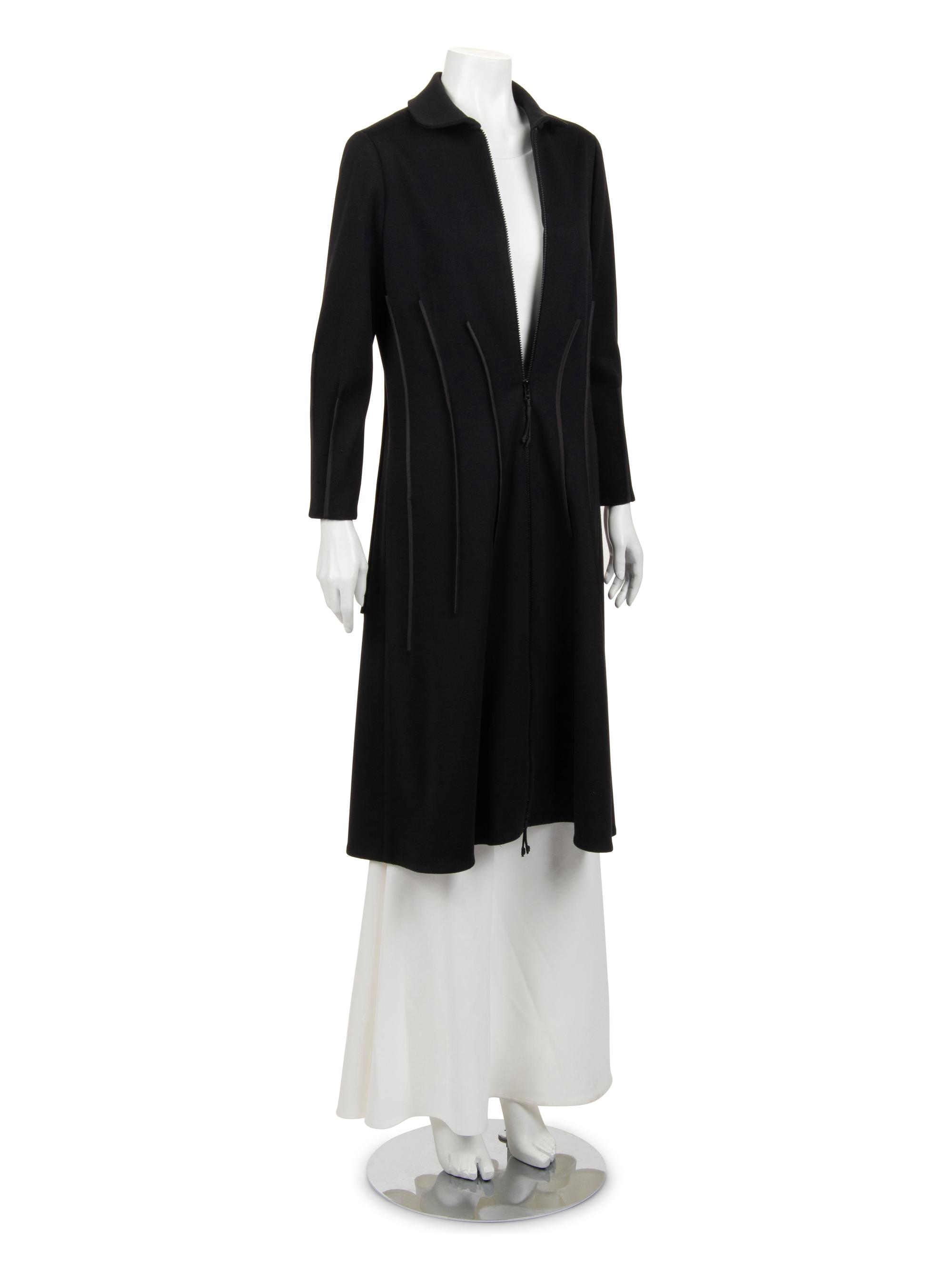 Ralph Rucci Wool Knit Zip Front Dress
