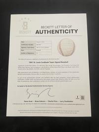 A 1961 St. Louis Cardinals Team Signed Autograph Baseball (Beckett Authentication Services)