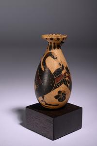 Two Corinthian Black-Figured Vessels: An Aryballos and An Alabastron