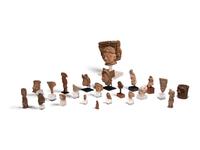 Twenty-Two Teotihuacán and Veracruz Terracotta Figures