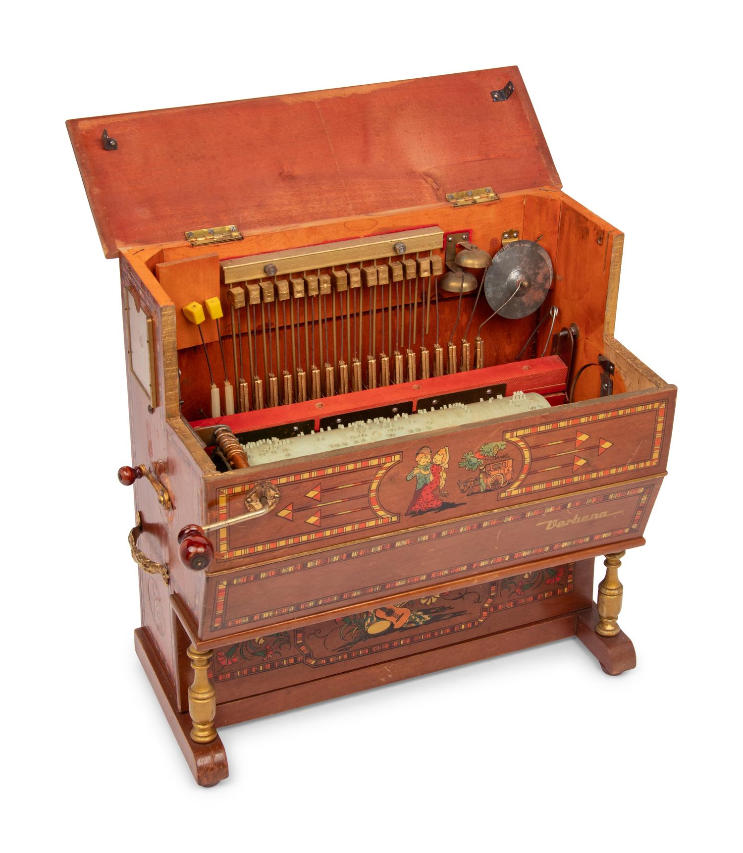 A Miniature Spanish Barrel Piano by Vervena