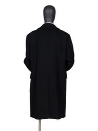 HERMÈS BLACK WOOL & CASHMERE COAT