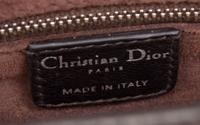 A Christian Dior Printed Calf Hair Handbag, 16" x 10" x 3".