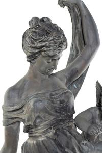 A Monumental Cast Metal Figural Group