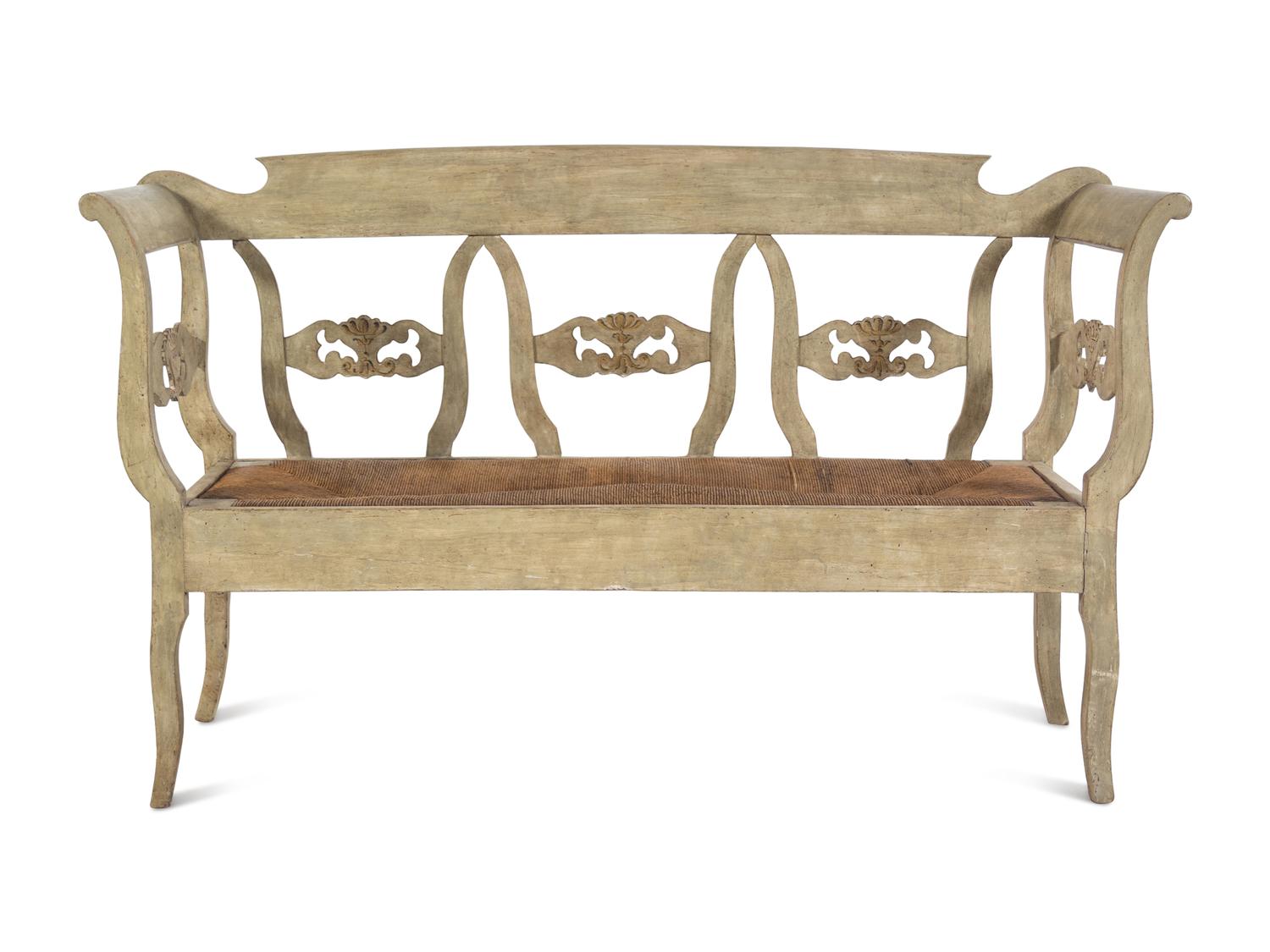 An Italian Painted Settee