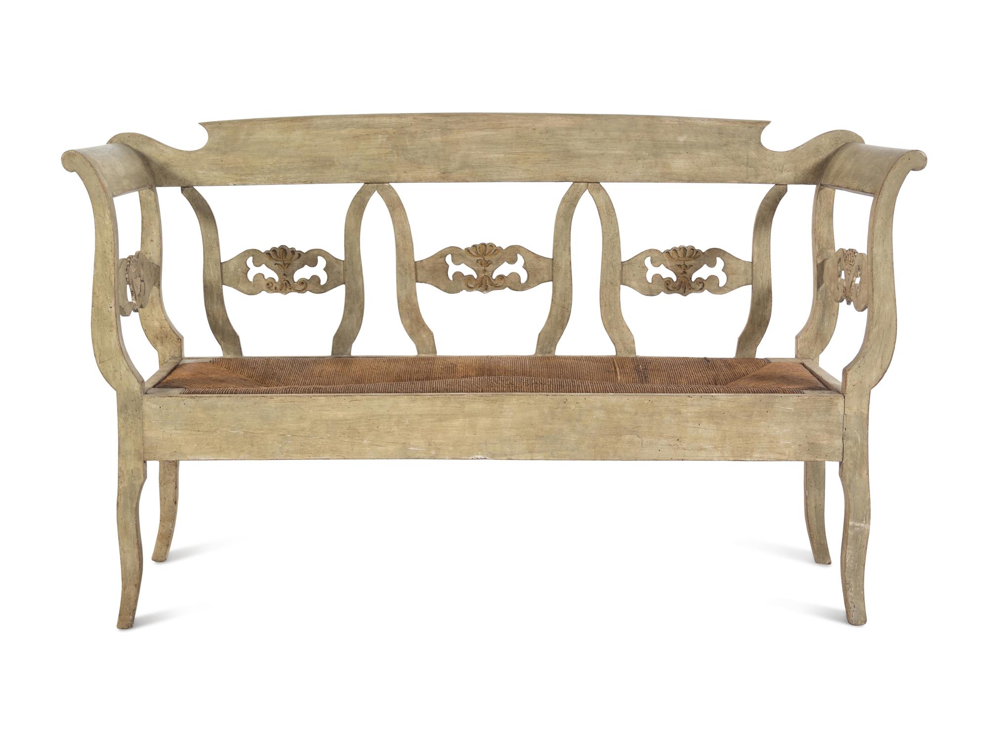 An Italian Painted Settee