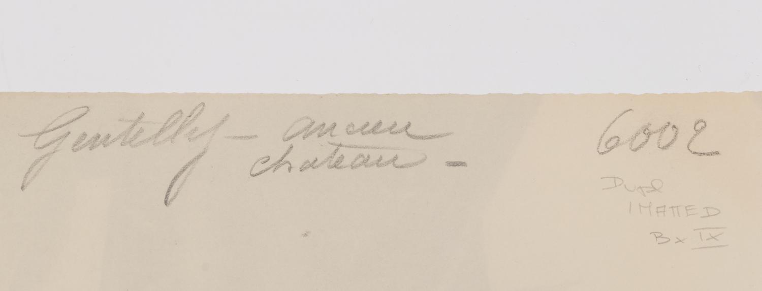 A pair of photographs ( 5e arrondissement, 1899 (rue Saint-Médard) , 1899-1900; Gentilly – ancien château , 1901)