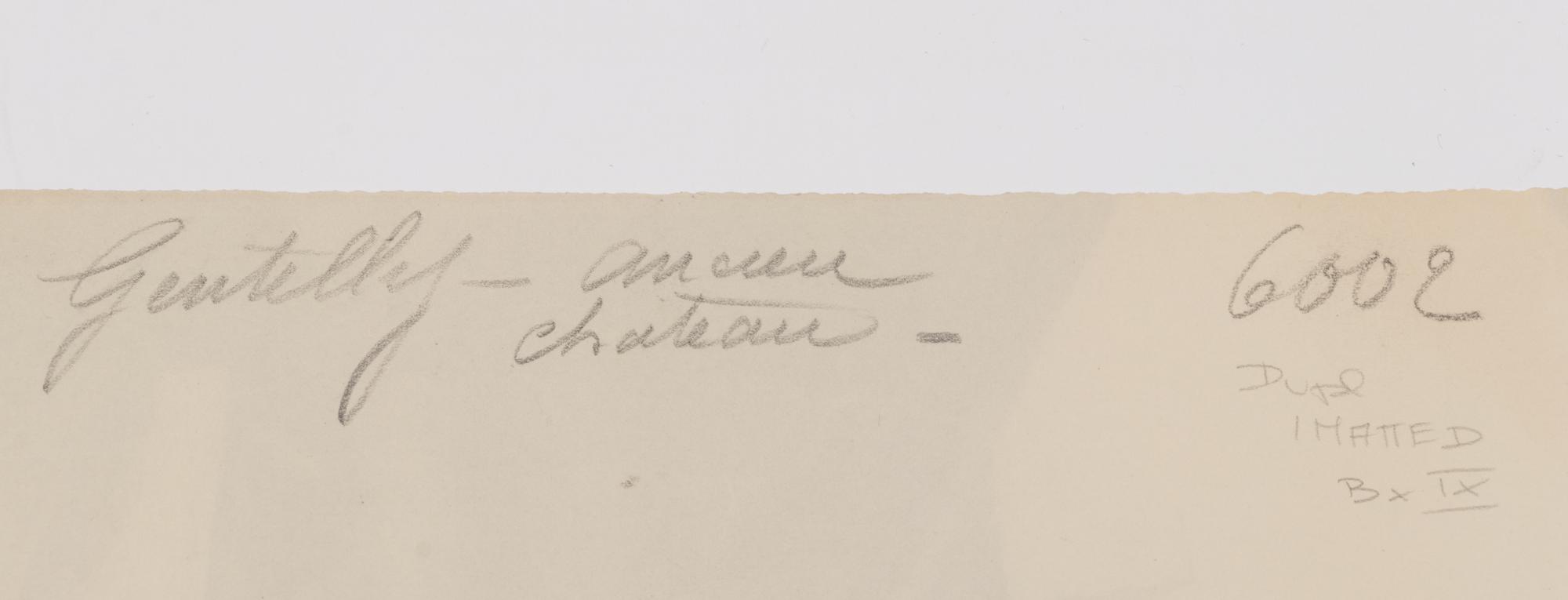 A pair of photographs ( 5e arrondissement, 1899 (rue Saint-Médard) , 1899-1900; Gentilly – ancien château , 1901)