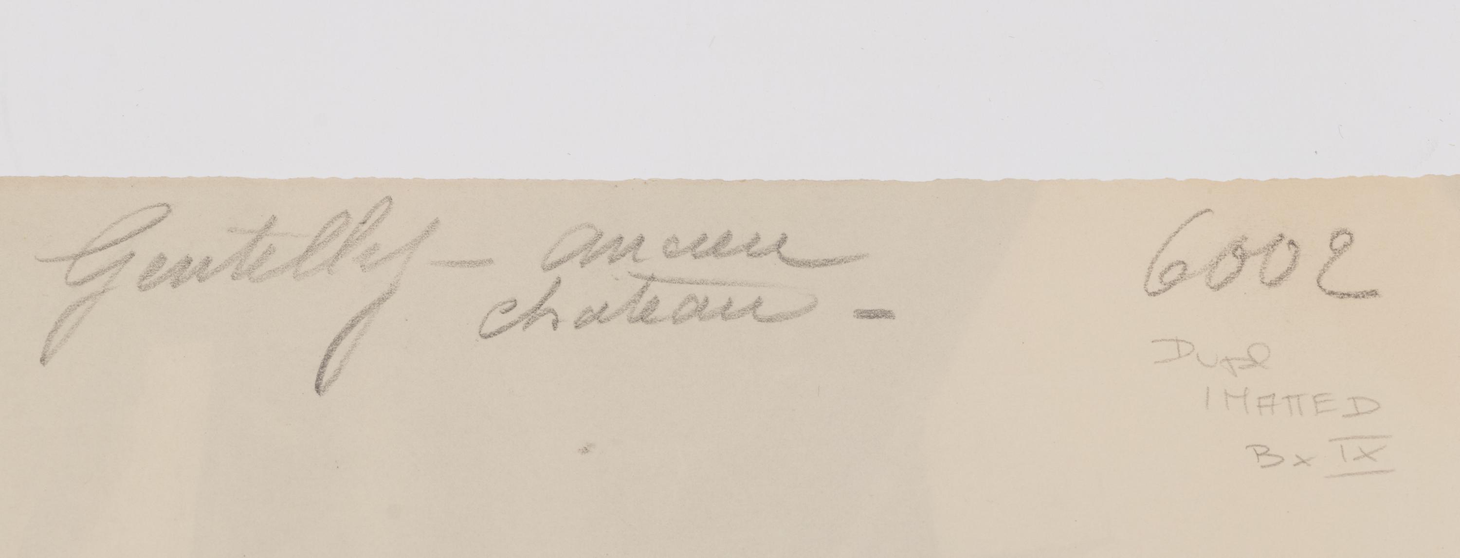 A pair of photographs ( 5e arrondissement, 1899 (rue Saint-Médard) , 1899-1900; Gentilly – ancien château , 1901)
