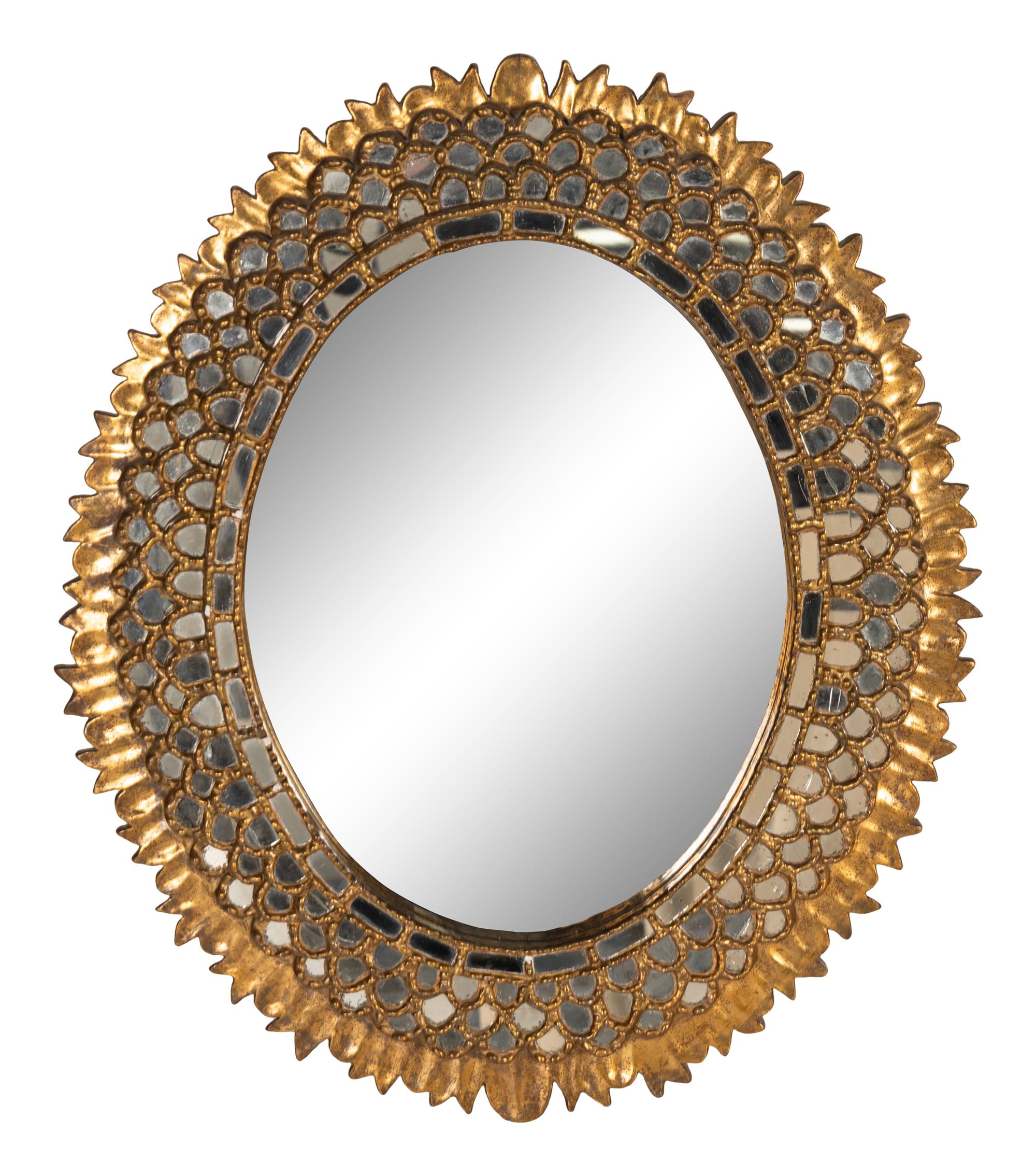 A Spanish Giltwood Mirror