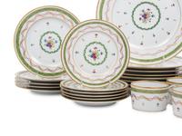 A Haviland Limoges Vieux Paris Vert Dinner Service