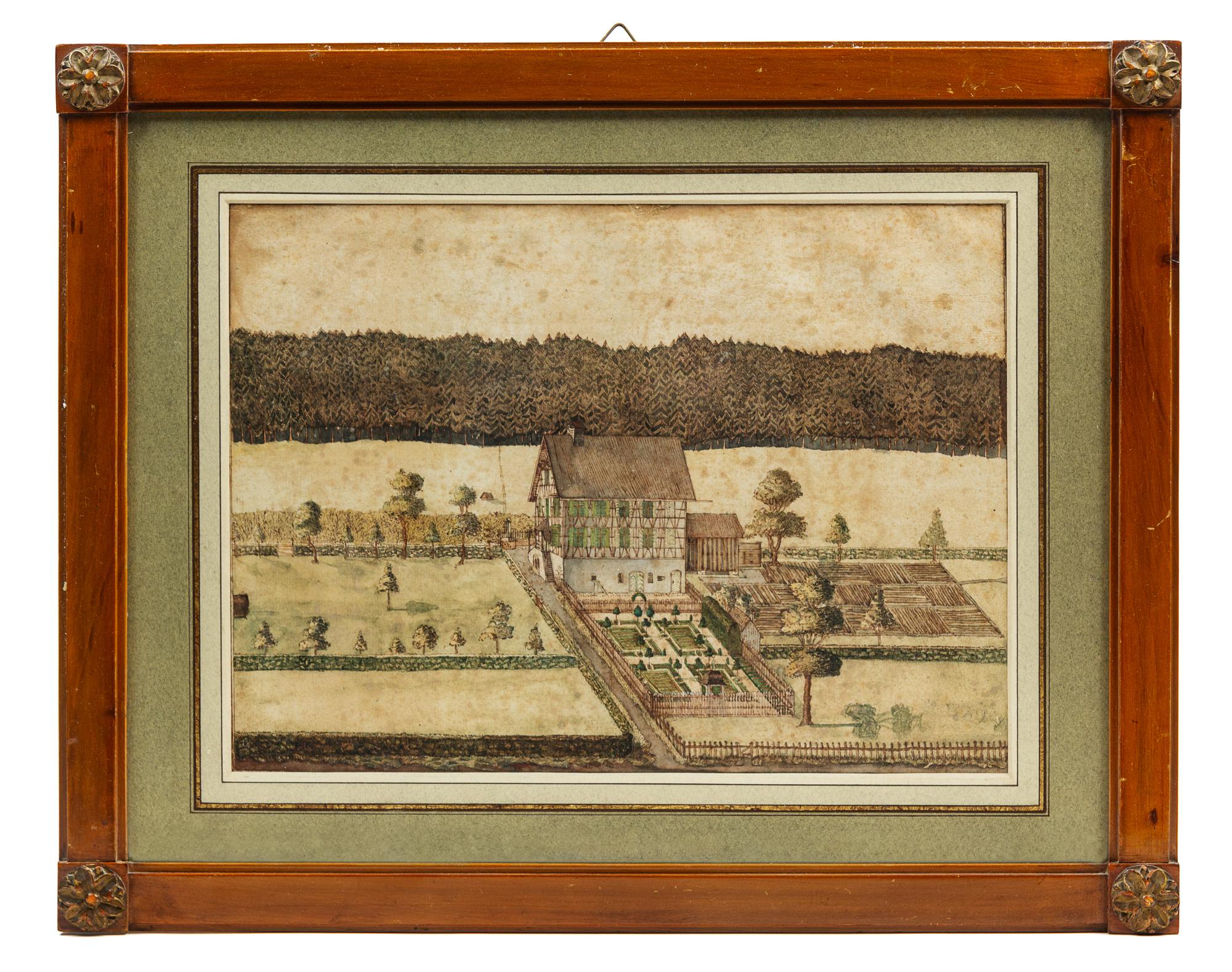 Artist Unknown, (Northern European School, 18th century), Landhaus and Garden