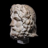 A Roman Marble Head of a God