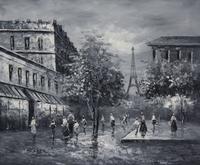 Sharon, (French, 20th century), Parisian Street Scene
