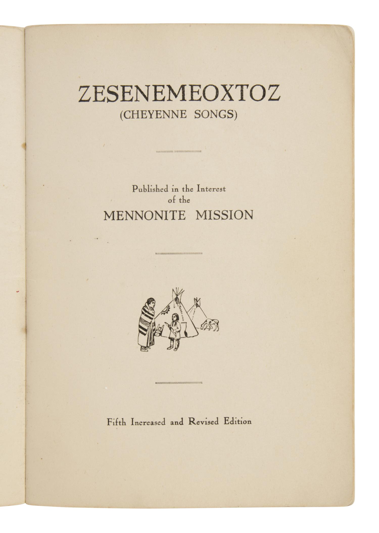[Native American Bibles]. The New Testament in Cheyenne . Translated by Rev. Rodolphe Petter. New York: American Bible Society, 1934.