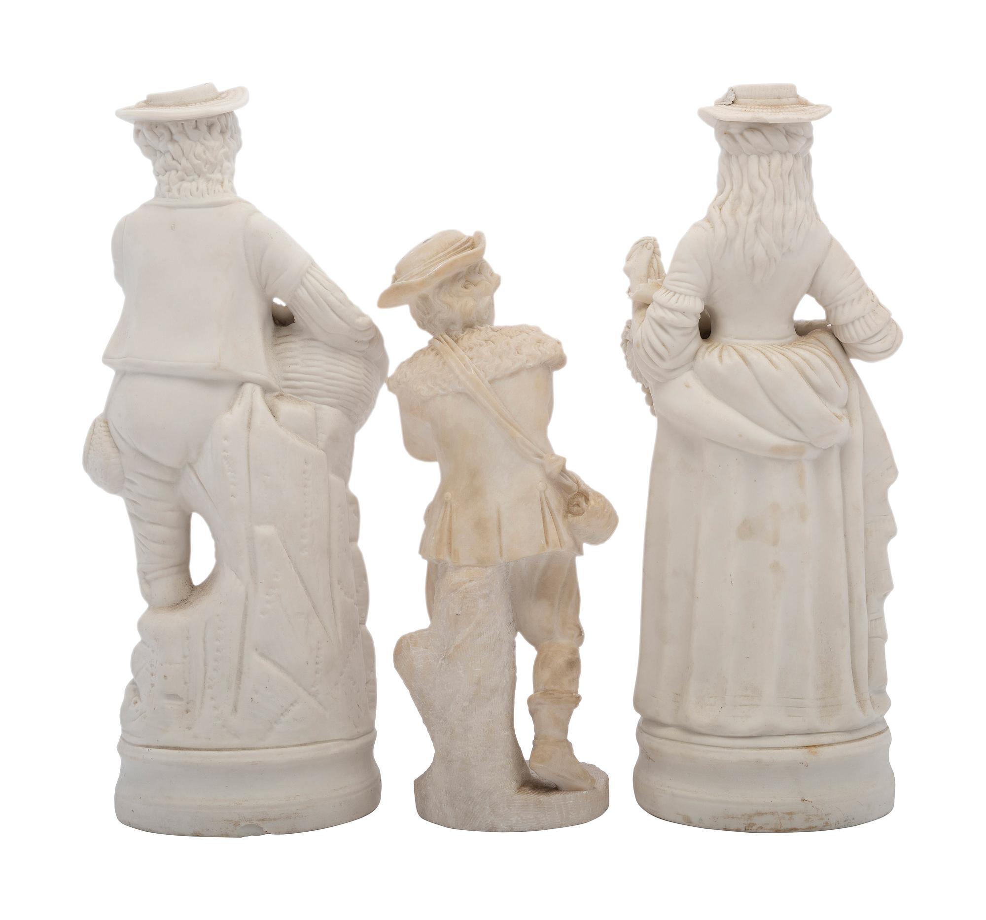 A Pair of Bisque Porcelain Figures
