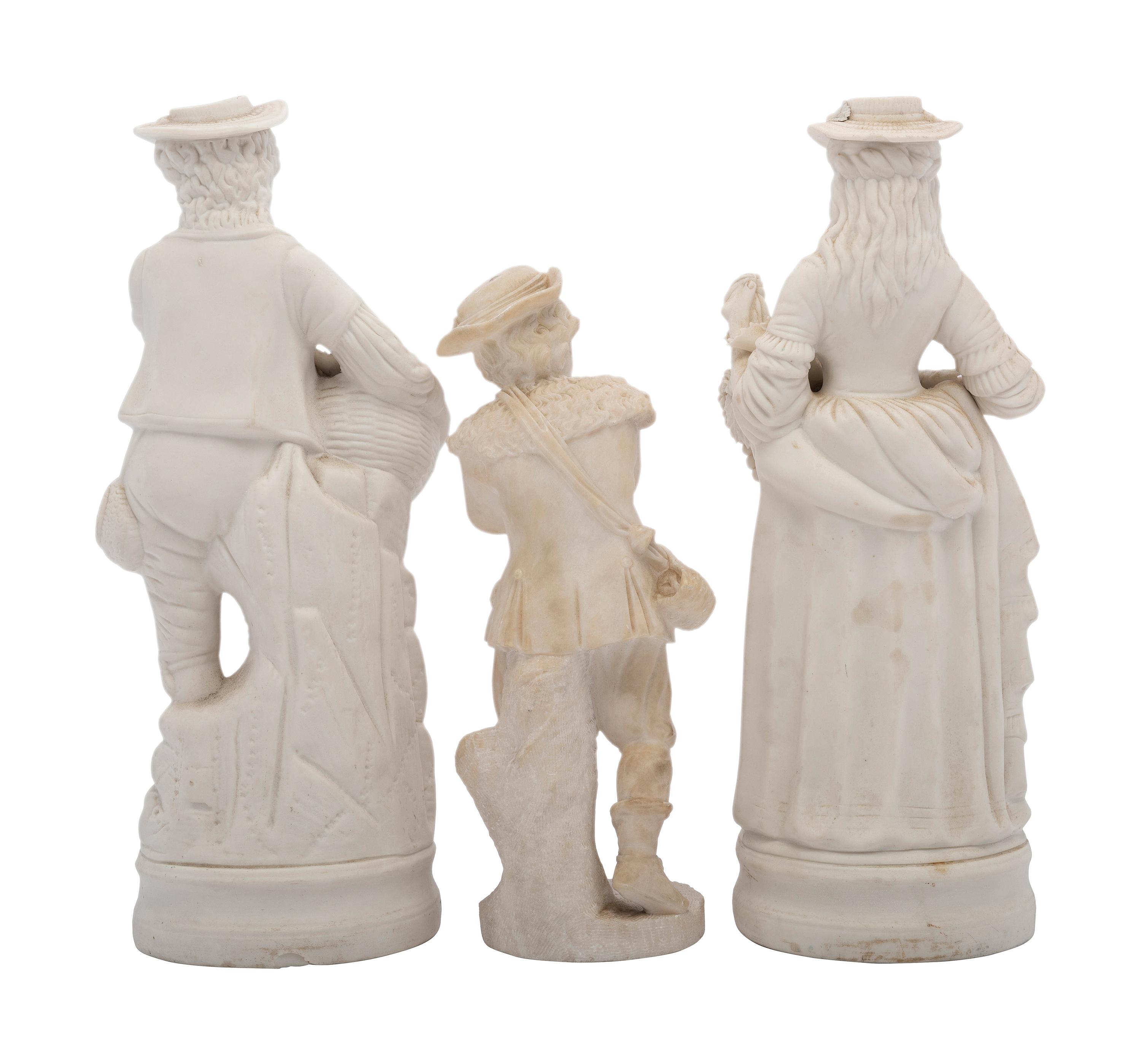 A Pair of Bisque Porcelain Figures