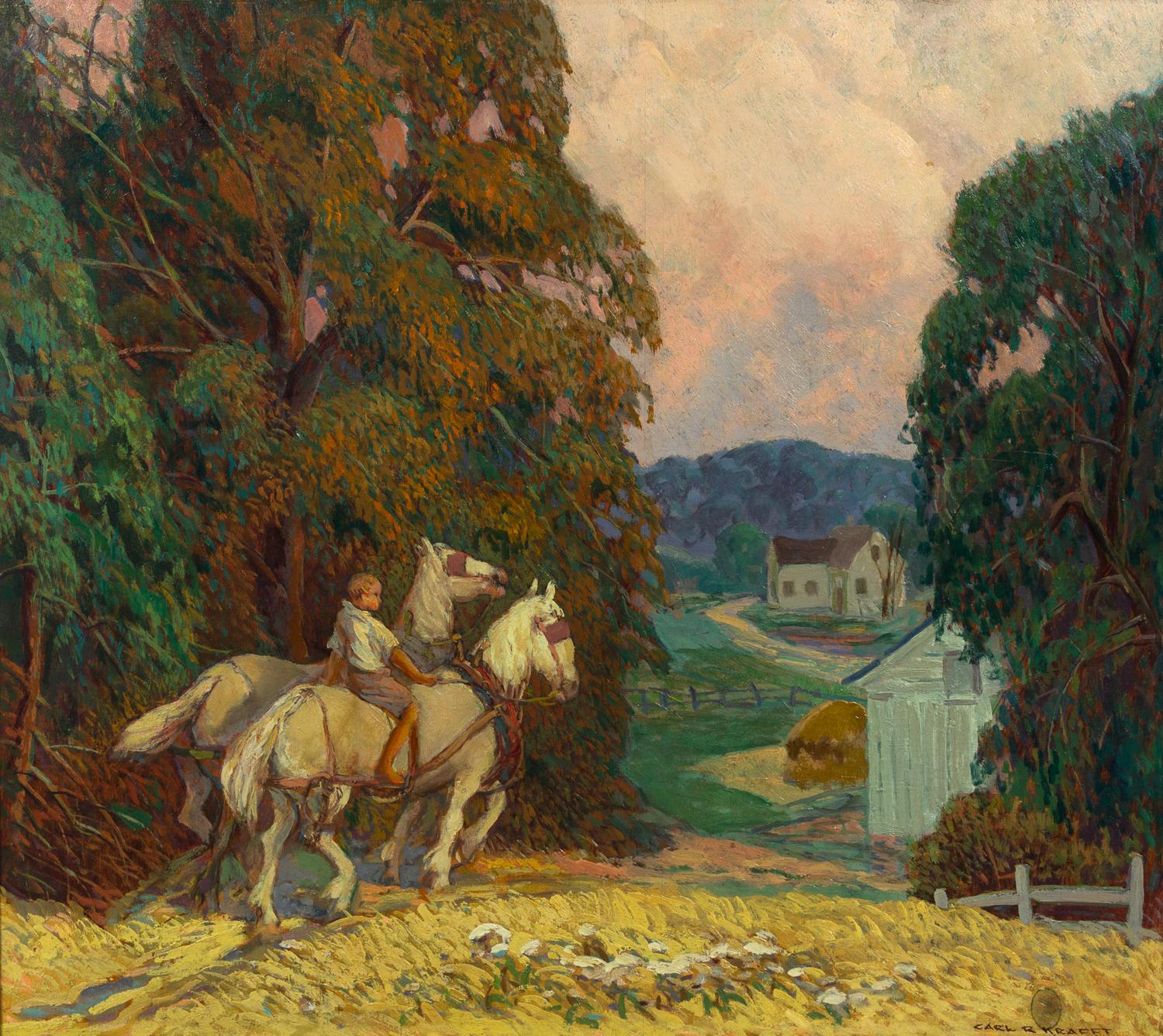 Carl Rudolph Krafft, (American, 1884–1938), Towards Home