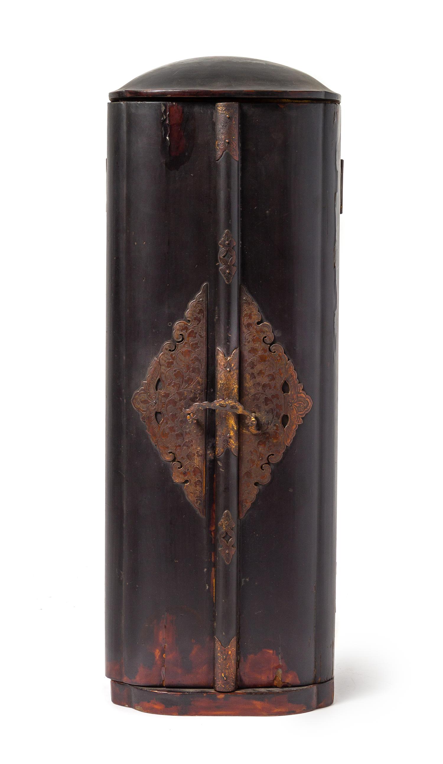 A Japanese Lacquer Traveling Shrine Height of shrine 22 3/4 inches. — 18TH/19TH CENTURY