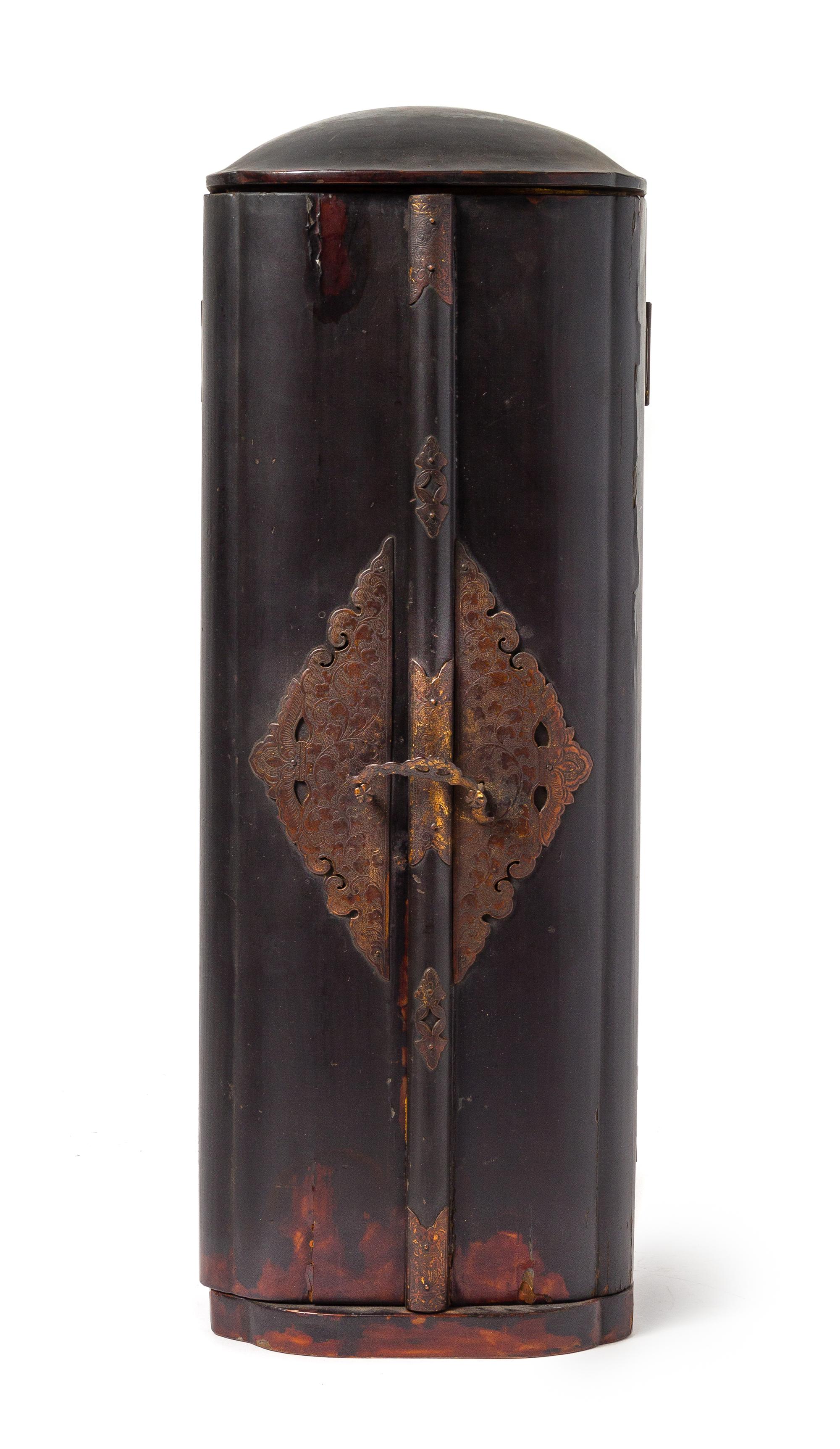 A Japanese Lacquer Traveling Shrine Height of shrine 22 3/4 inches. — 18TH/19TH CENTURY