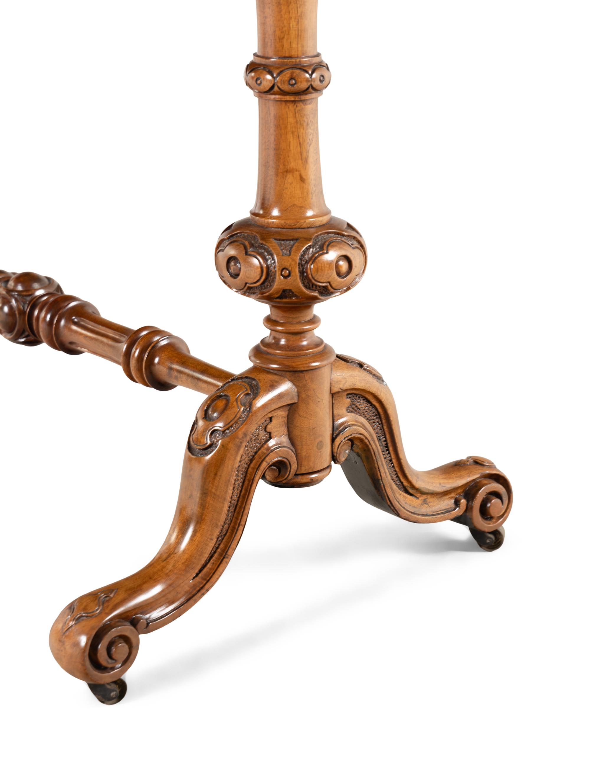 A William IV Walnut Kidney-Shaped Writing Desk