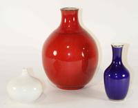 Three Haeger Pottery Vases Height of tallest 13 inches. — Sebastiano Maglio