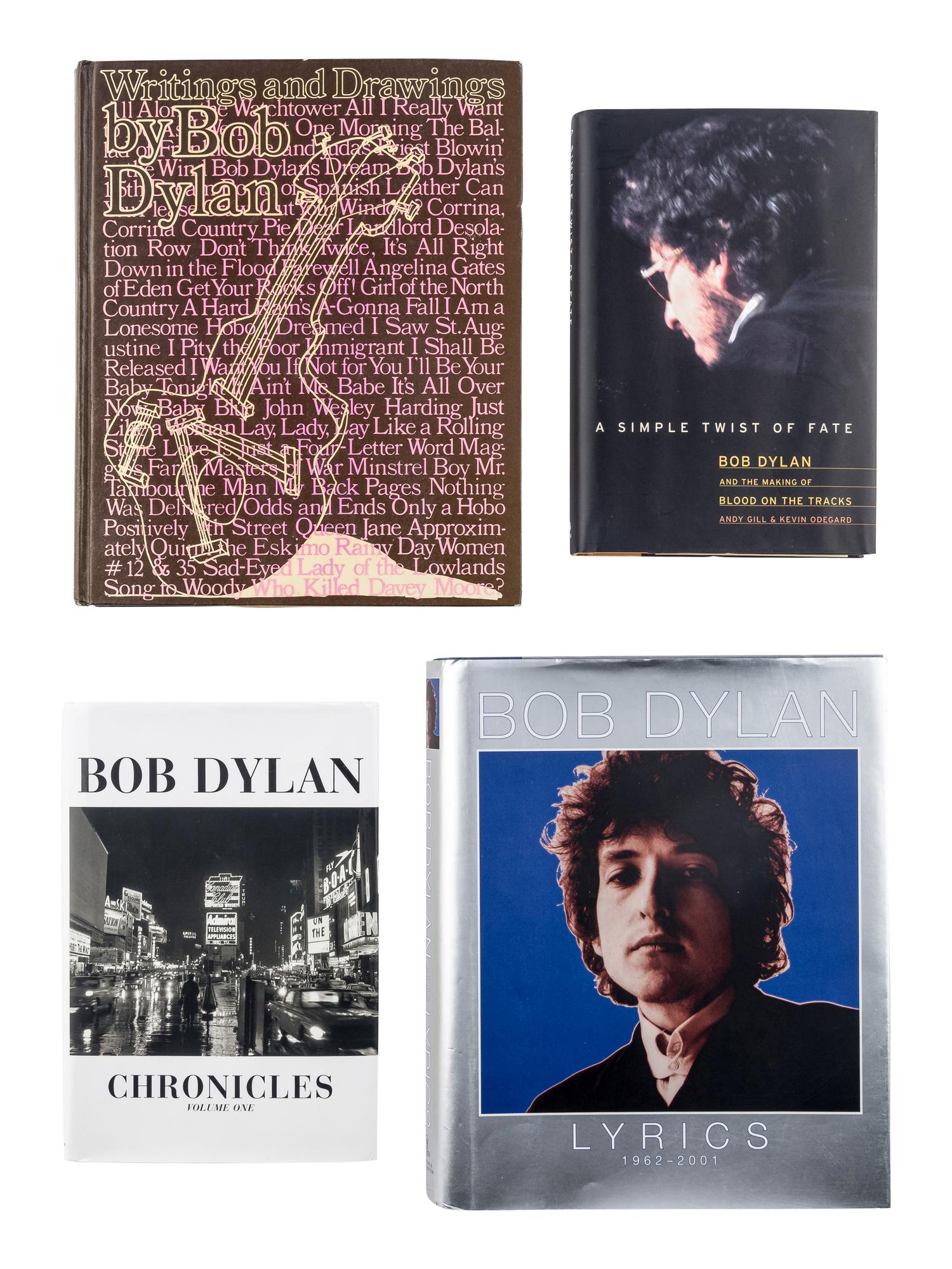 [DYLAN, Bob (b. 1941)]. A group of 16 works by and about Bob Dylan, MOST FIRST EDITIONS, comprising: