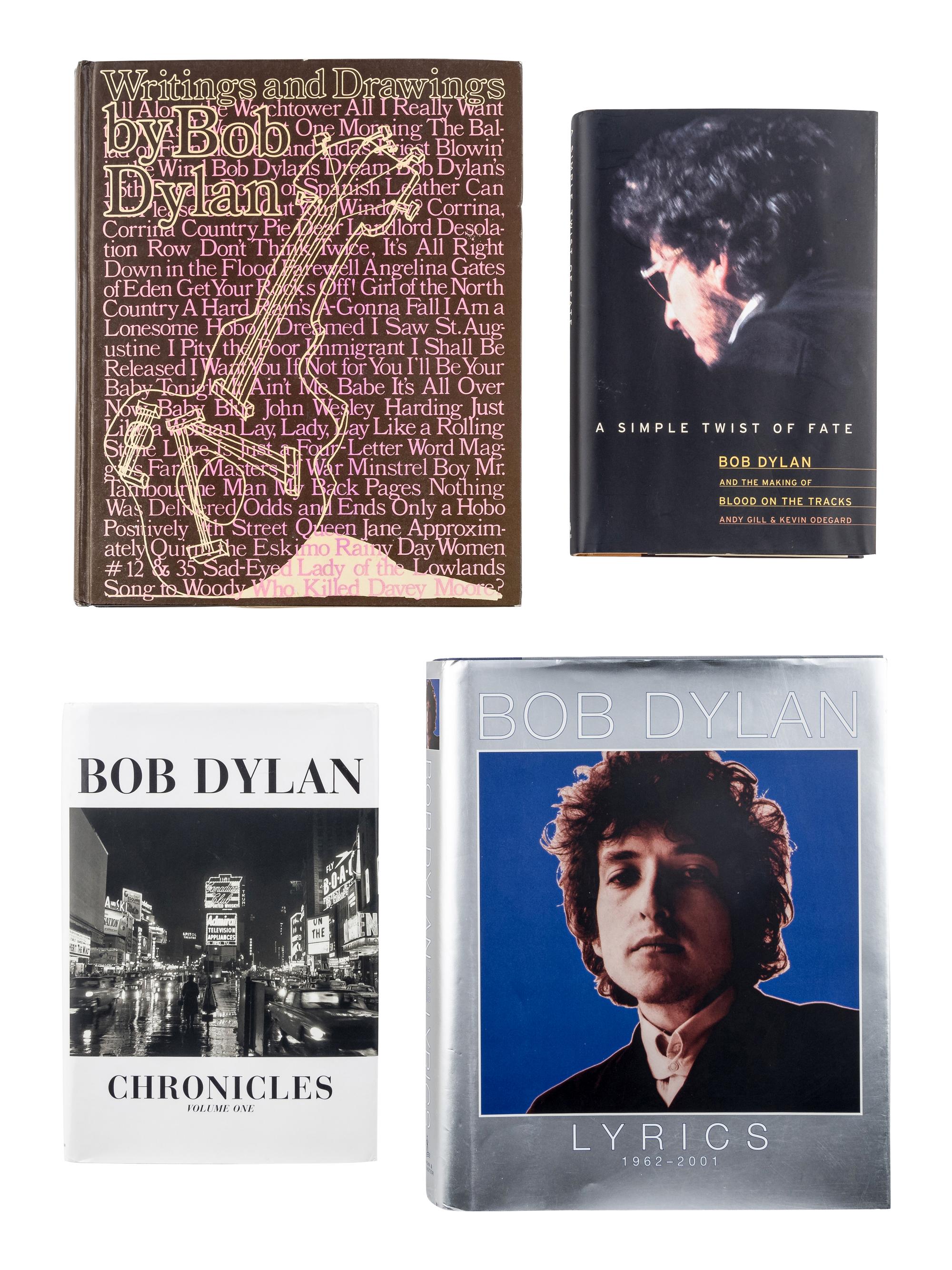 [DYLAN, Bob (b. 1941)]. A group of 16 works by and about Bob Dylan, MOST FIRST EDITIONS, comprising: