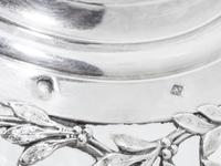 A Pair of French Silver and Glass Claret Jugs