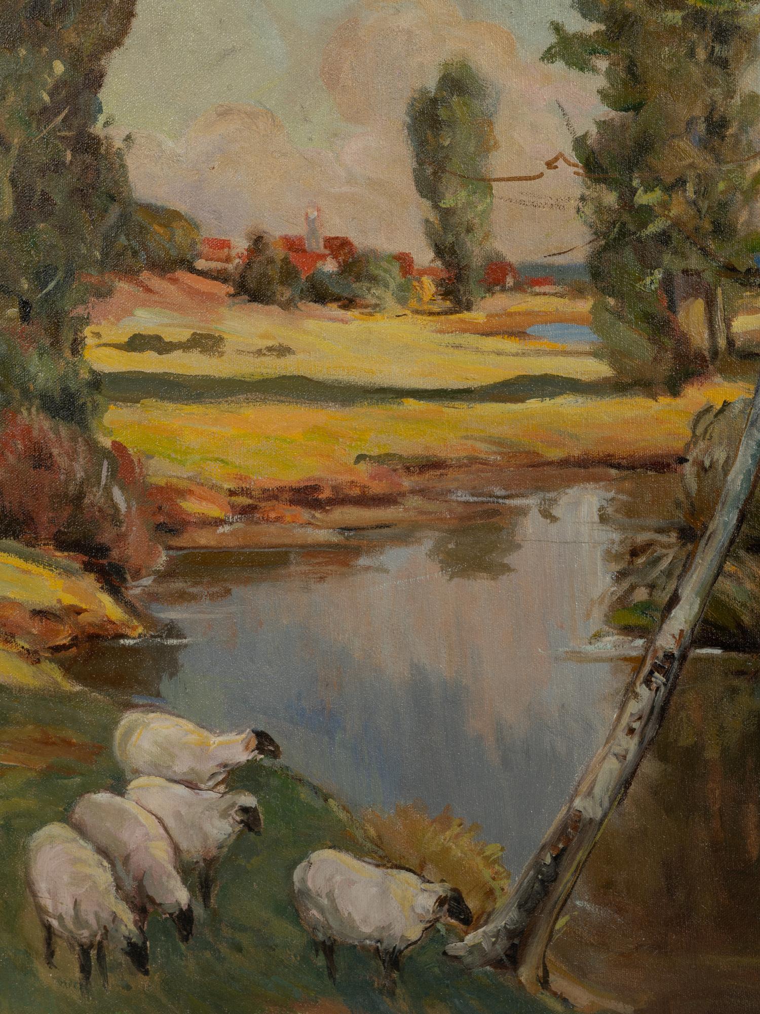 Landscape with Shepherdess and Sheep