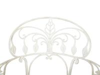 A Pair of White Painted Iron Garden Chairs — 20TH CENTURY