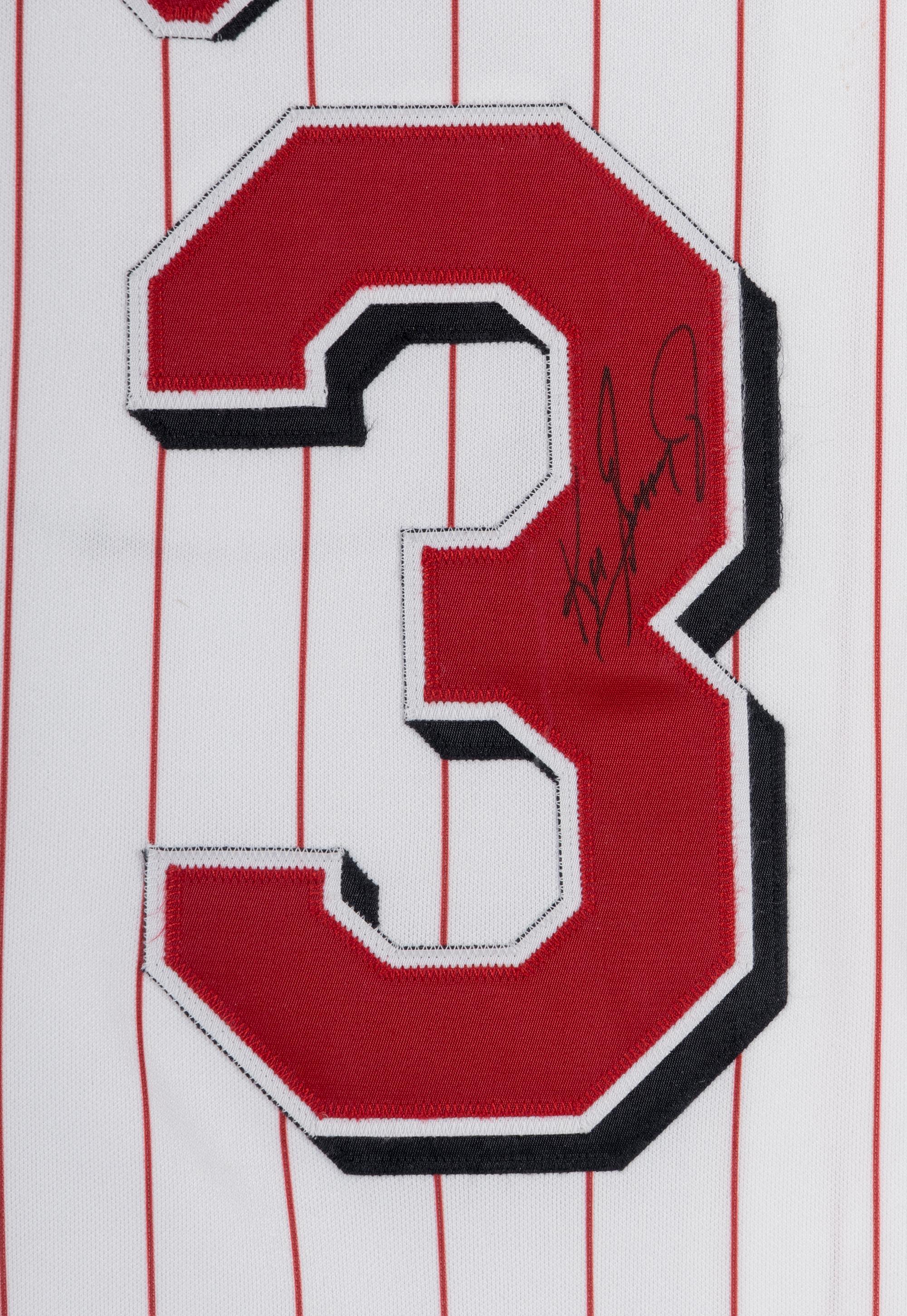 A Ken Griffey Jr. Cincinnati Reds Signed Autograph Jersey Display (Beckett Authentication Services),