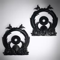 Elevator Floor Indicators, pair, from the Fisher Building, Chicago, c. 1895 D.H. Burnham & Co., USA