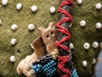 Crow Beaded Doll