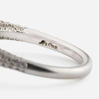 A diamond and platinum ring, JB Star