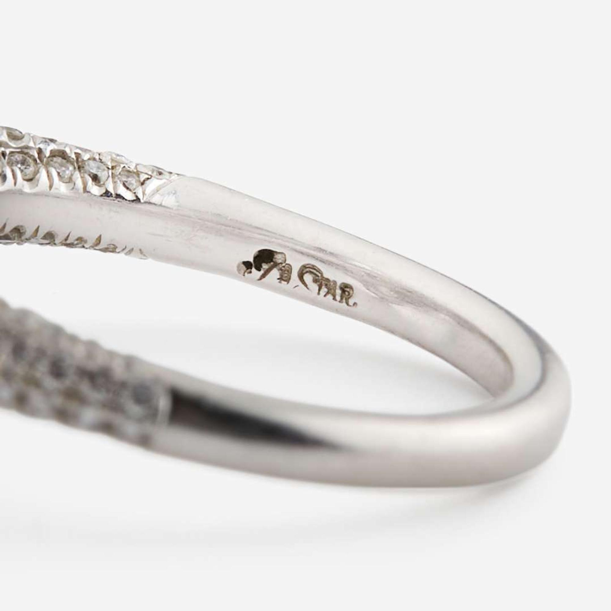 A diamond and platinum ring, JB Star