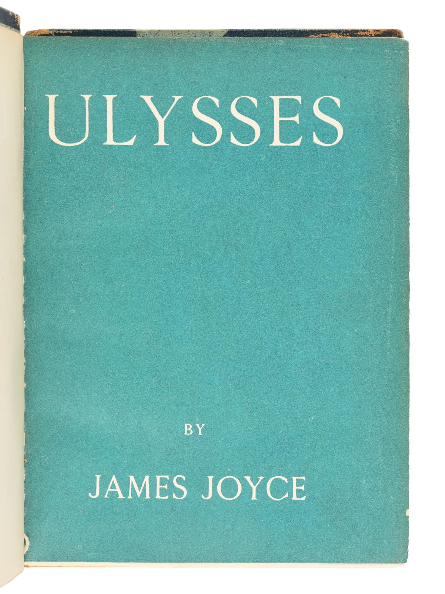 JOYCE, James (1882-1941). Ulysses . Paris [but New York]: Shakespeare and Company, 1927.