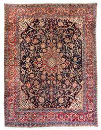 A Tabriz Wool Rug 11 feet 7 inches x 8 feet 10 inches.